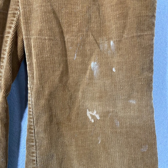 Vintage 70s Levis For MF Corduroy Distressed Brown Tab Pants Mens 12 28 x 29 - Picture 5 of 16